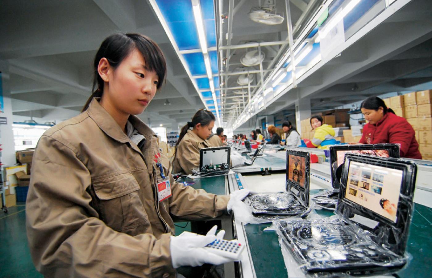 Chińska fabryka sprzętu elektronicznego w Wenling