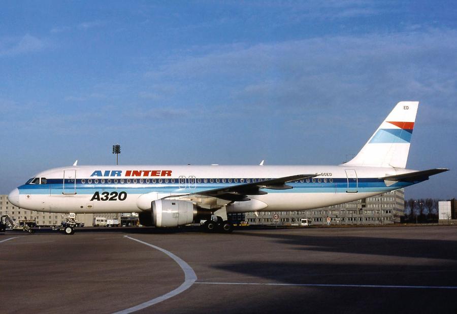 Airbus A320, który uległ katastrofie.