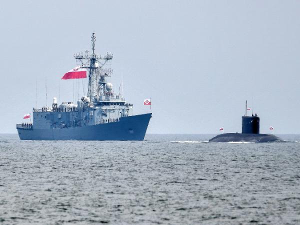 Zatoka Gdanska, 15 sierpnia 2025 r. Parada Morska z okazji święta Wojska Polskiego