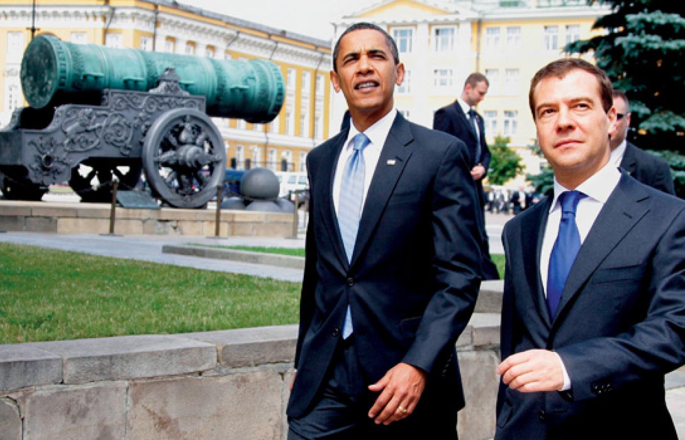 Barack Obama i Dymitrij Miedwiediew Fot. EAST NEWS