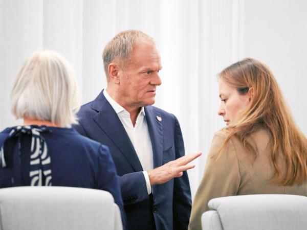 Katarzyna Pełczyńska-Nałęcz i Donald Tusk