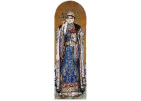 Święta Olga, księżna kijowska, projekt fresku Wiktora Wasniecowa dla katedry św. Włodzimierza w Kijowie, 1890 r.