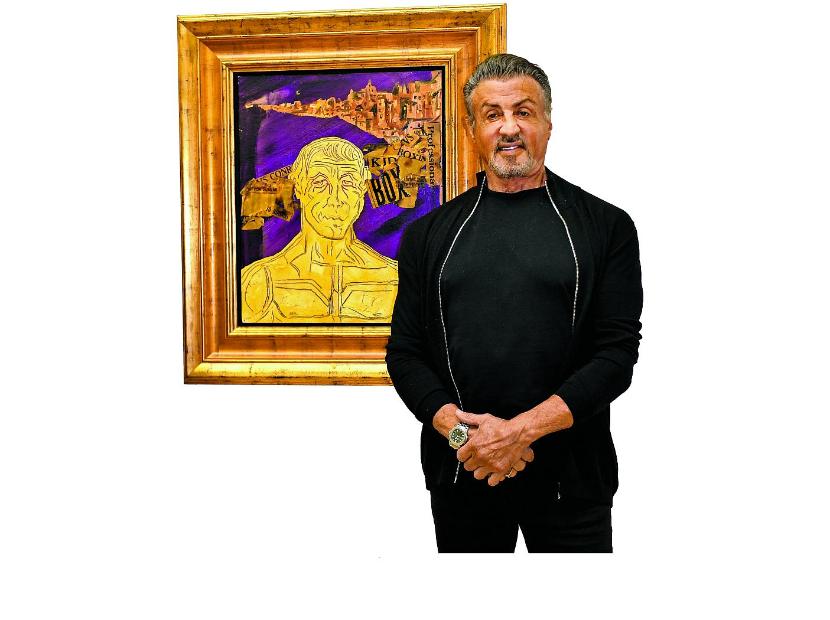 Sylvester Stallone jako malarz.