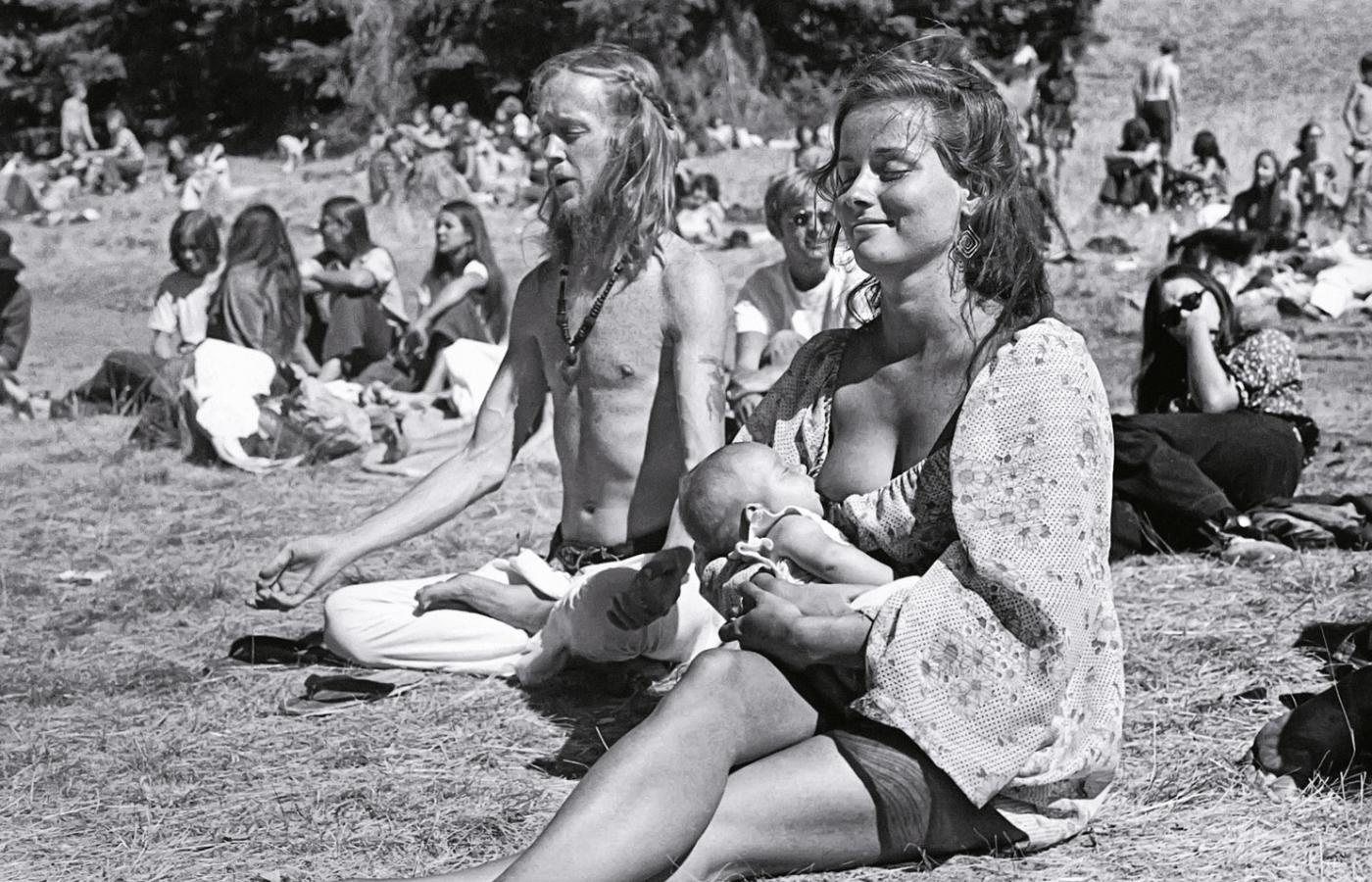 Cotygodniowy piknik hipisów Monday Night Class w San Francisco, 1969 r.