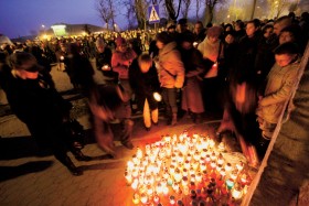 Marsz milczenia po śmierci Wiktorii.