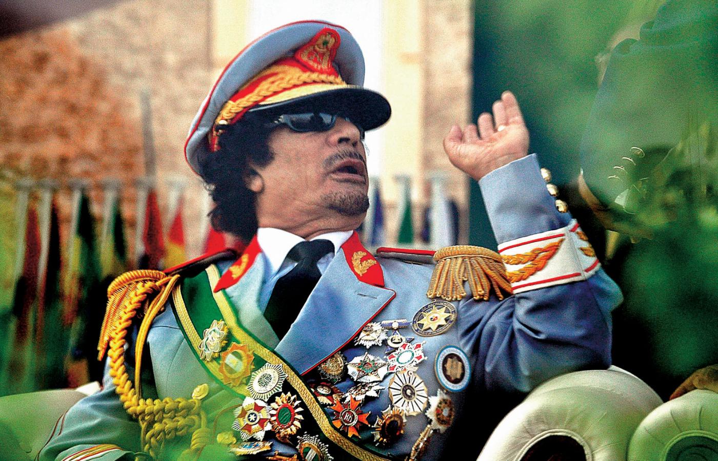 Muammar Kaddafi podczas obchodów 40. rocznicy rewolucji w Libii, 2009 r.