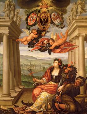 1815 r. – kongres wiedeński (alegoria trójprzymierza Rosji, Niemiec i Austrii)