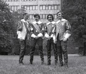 Trubadurzy w dawnym składzie (od lewej): Ryszard Poznakowski, Krzysztof Krawczyk, Sławomir Kowalewski i Marian Lichtman, 1969 r.