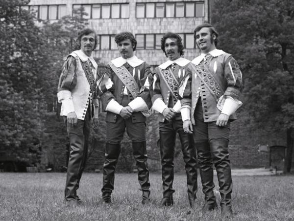 Trubadurzy w dawnym składzie (od lewej): Ryszard Poznakowski, Krzysztof Krawczyk, Sławomir Kowalewski i Marian Lichtman, 1969 r.