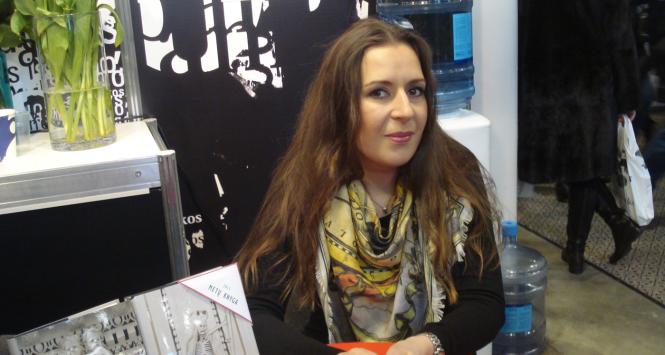 Kristina Sabaliauskaitė na jednym z festiwali książki w Wilnie, 2012 r.