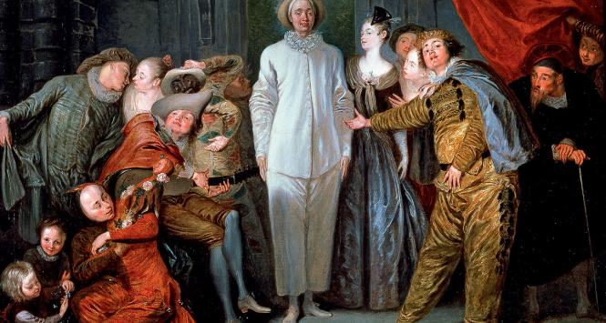 Jean Antoine Watteau „Włoscy komedianci”, 1720 r.