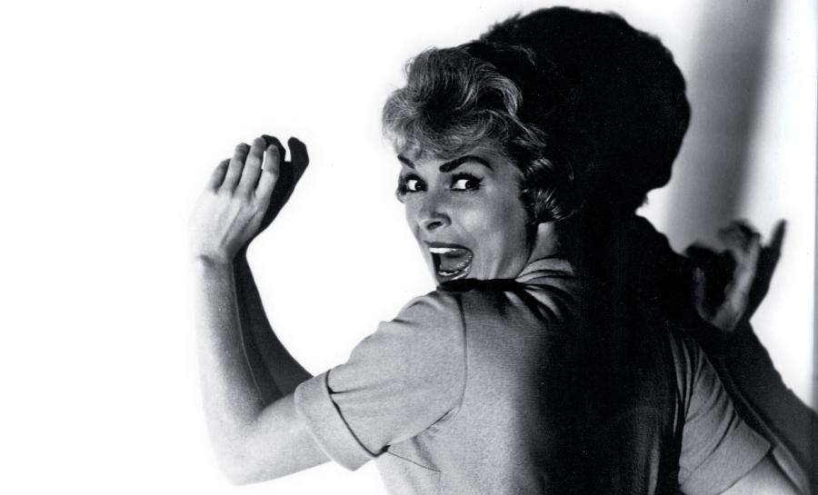 Janet Leigh w filmie „Psychoza” Alfreda Hitchcocka, 1960 r.
