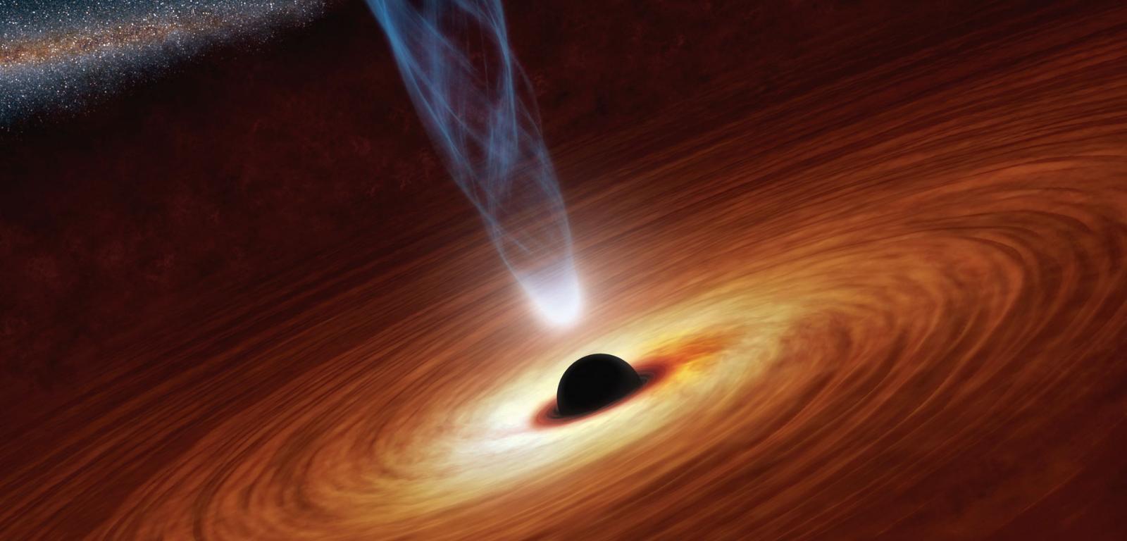 Choć czarne dziury nie świecą, widzimy je dzięki promieniowaniu opadającego na nie gazu.