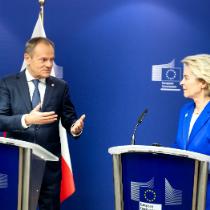 Donald Tusk i Ursula von der Leyen