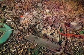 Makieta Rzymu z czasów panowania Konstantyna Wielkiego (306 – 337).