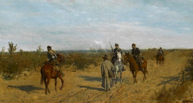 „Patrol powstańczy”; obraz Maksymiliana Gierymskiego.