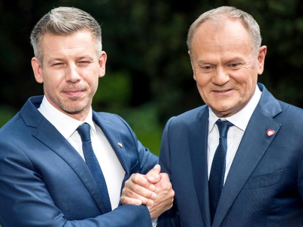 Péter Magyar i Donald Tusk, 20 maja 2026 r.