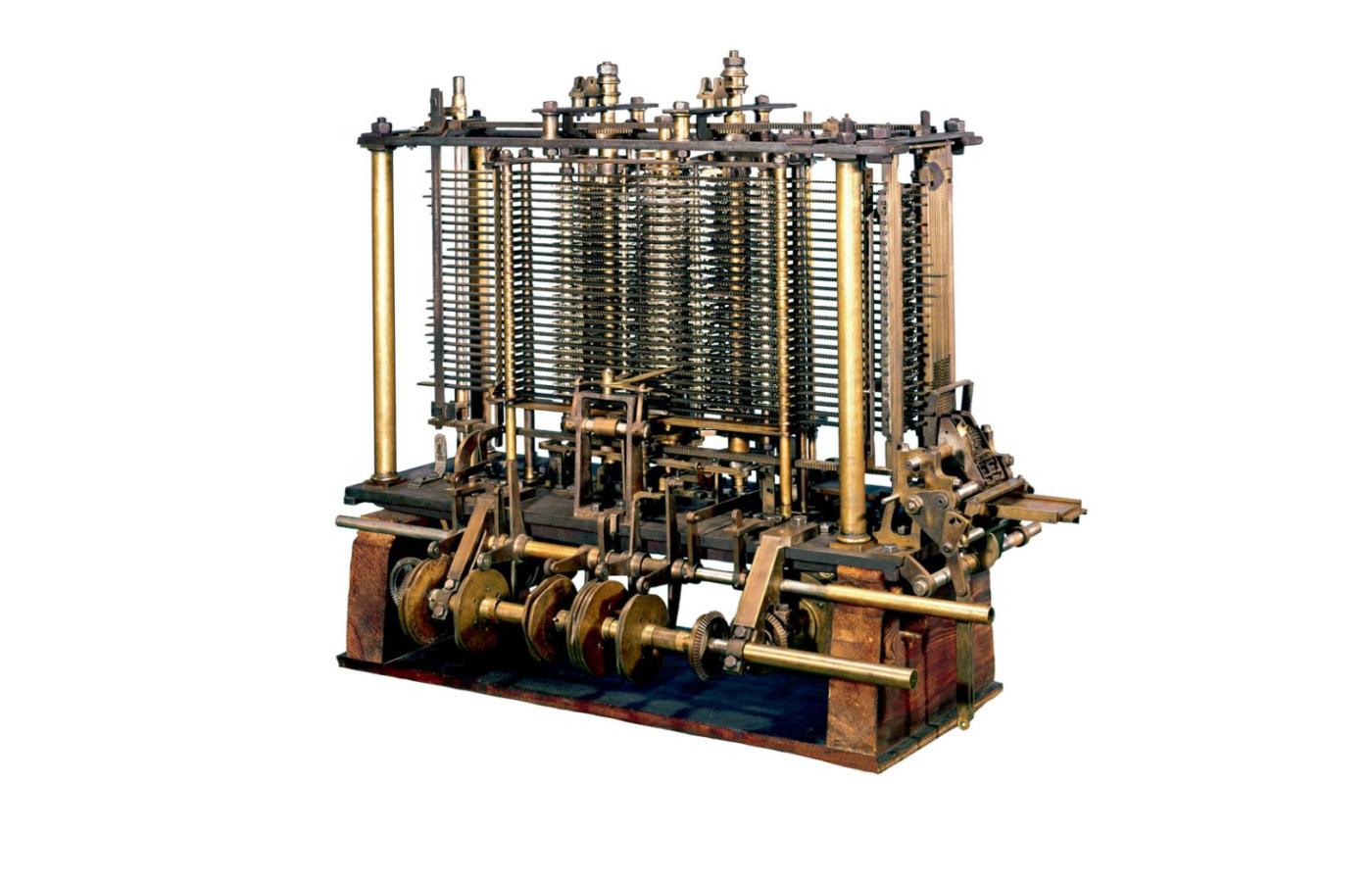 Część maszyny analitycznej (ang. analytical engine) zaprojektowanej w 1837 r. przez Charlesa Babbage’a