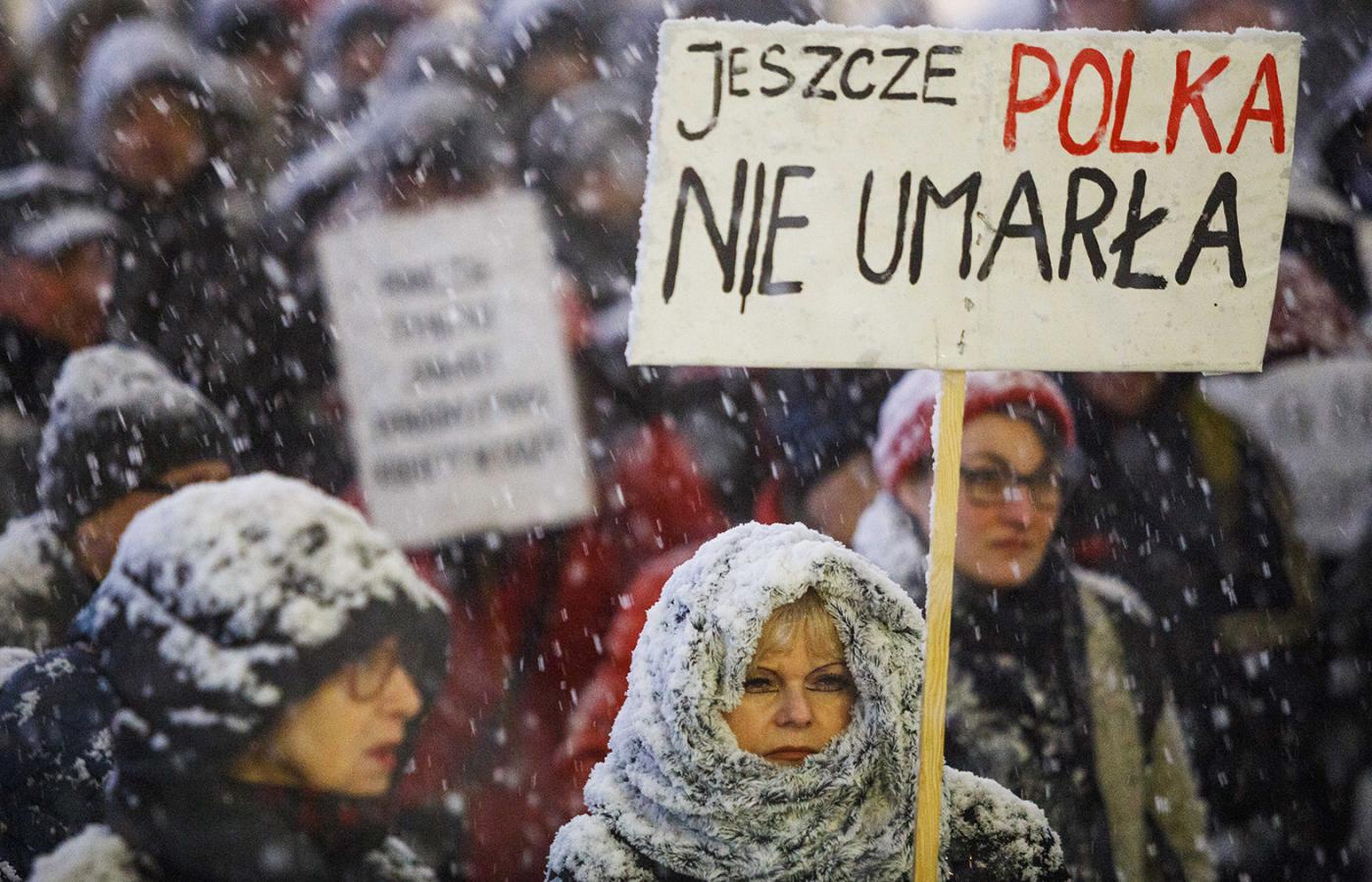 Czarna Środa, protest w Katowicach