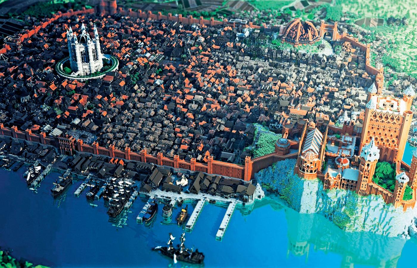 Zbudowana z klocków „Minecrafta” replika miasta z „Gry o tron”.