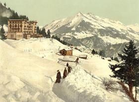 Sanatorium w Chaussy (Szwajcaria), koniec XIX w.