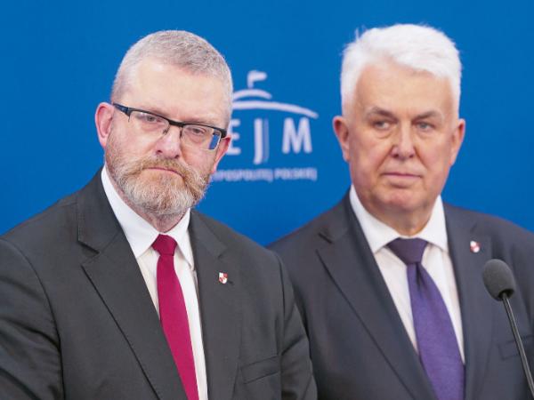 Grzegorz Braun i poseł Sławomir Zawiślak
