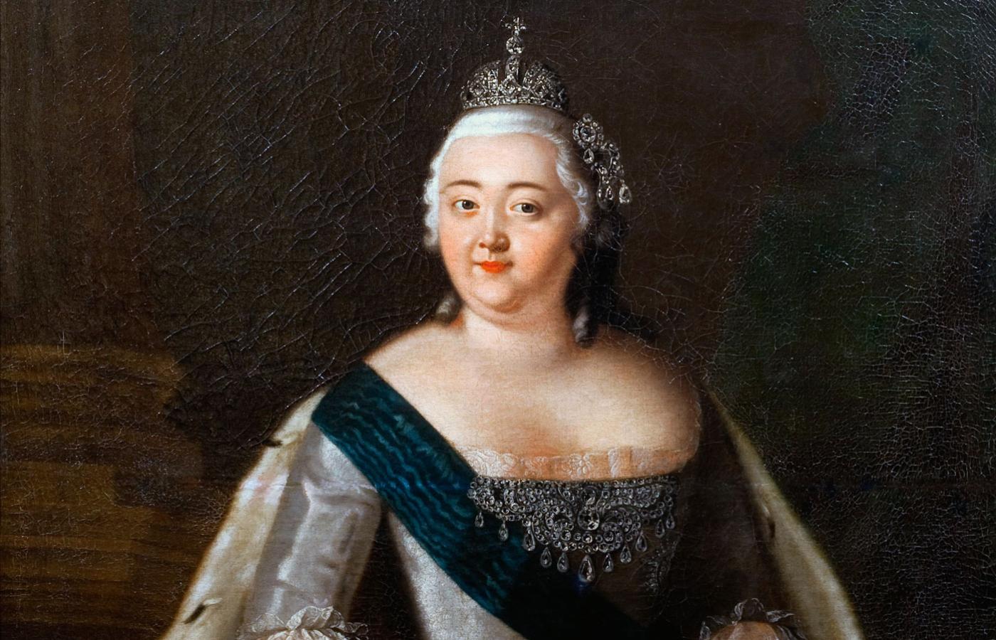 Caryca Elżbieta; portret nieznanego malarza z połowy XVIII w.