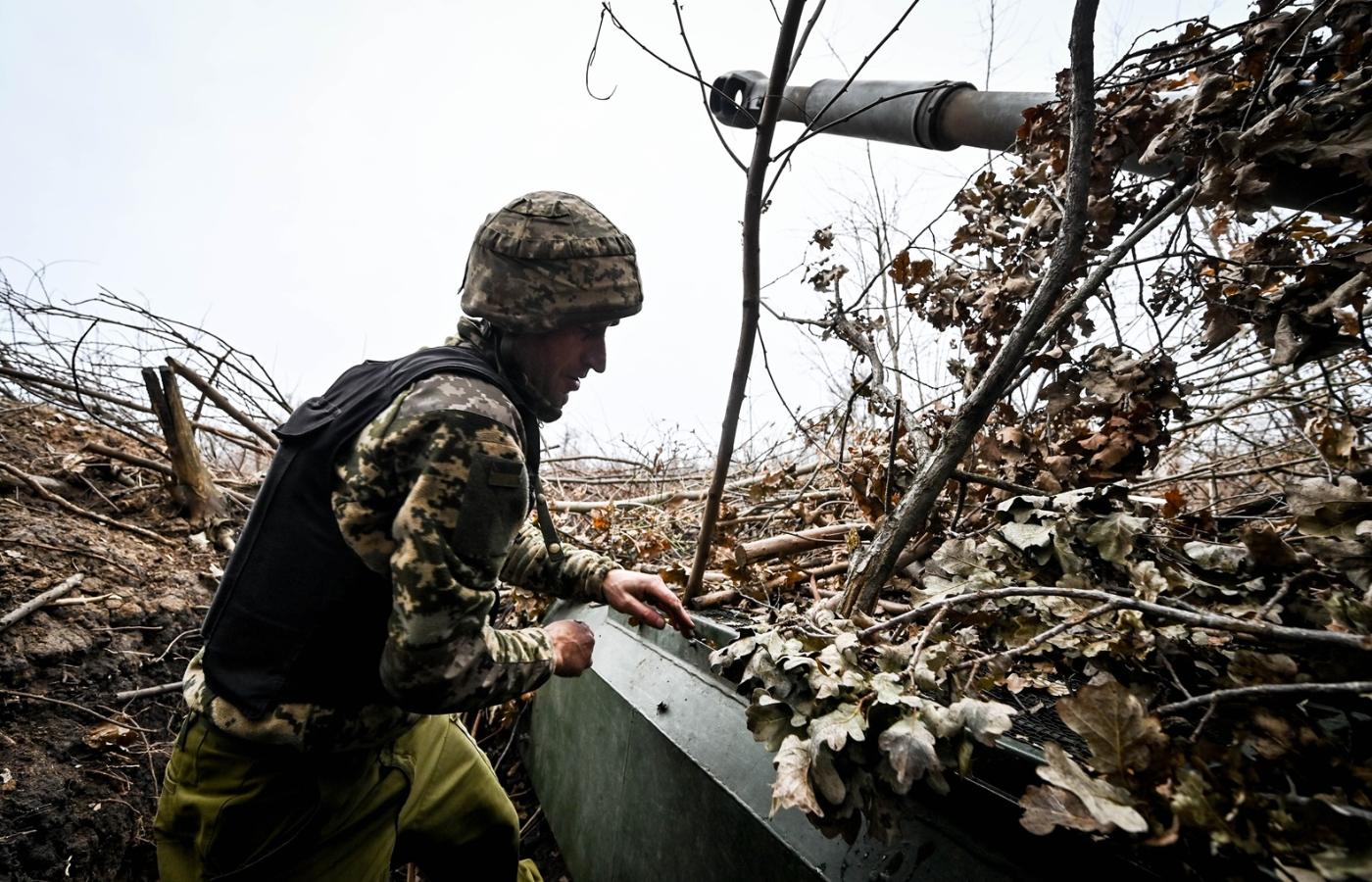 Ukraińscy żołnierze na froncie