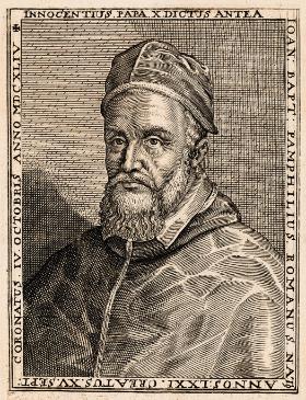 Giovanni Battista Pamfili, późniejszy papież Innocenty X (XVI/XVII w.), jeden ze słynnych bibliomaniaków.