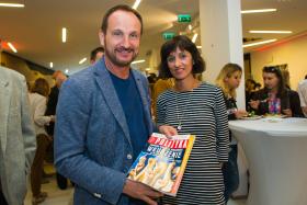 Marek Kościkiewicz, muzyk i kompozytor, w towarzystwie Joanny Brych (POLITYKA).