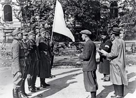 Scena z kapitulacji Warszawy