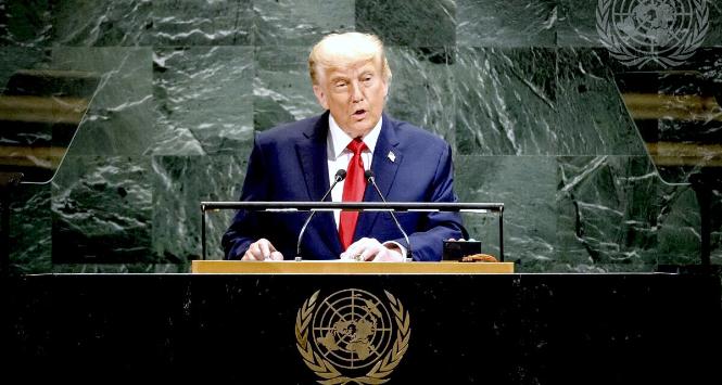 Donald Trump przed Zgromadzeniem Ogólnym ONZ, 23 września 2025 r.
