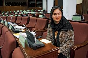 Fauiza Kufi, parlamentarzystka zaangażowana w sprawę afgańskich kobiet.