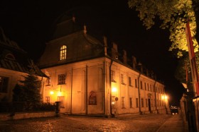 Sandomierz, stare miasto nocą