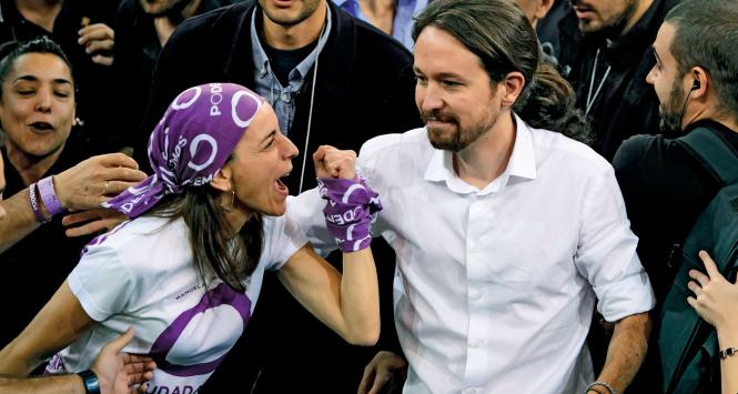 Francisco Nicolas Gomez Iglesias, główna postać Podemos. Partia rośnie w sondażach, bo Hiszpanie chcą przede wszystkim ukarać dotychczasowych polityków.