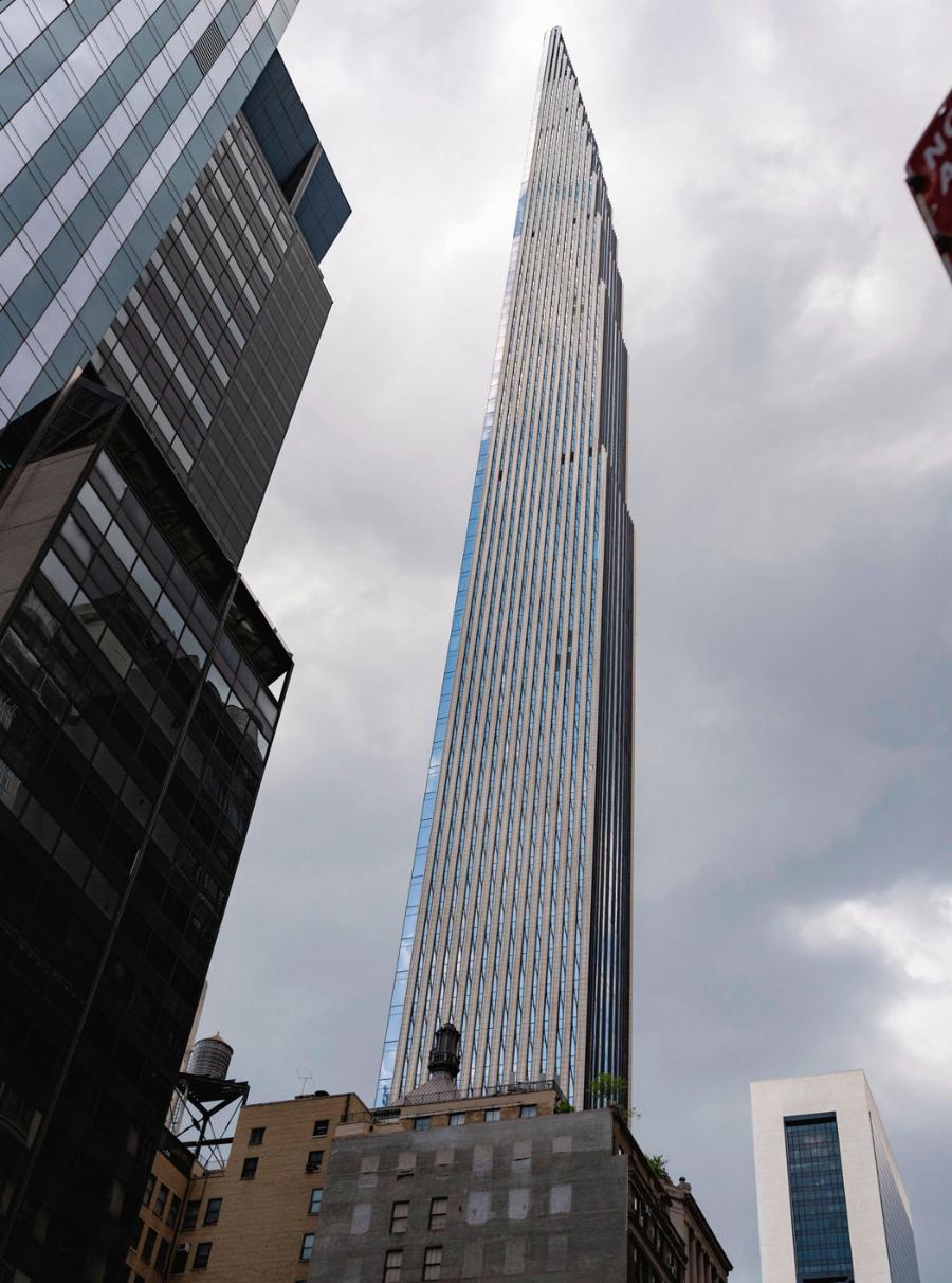 Steinway Tower (435 m), najcieńszy wieżowiec świata, oddany w 2022 r.