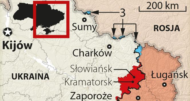 Linia frontu (18 sierpnia 2025)