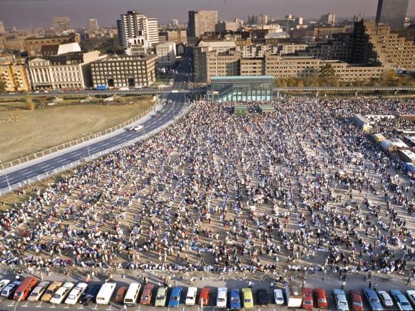 Polenmarkt (czyli polski targ) w Berlinie, druga połowa lat 80.