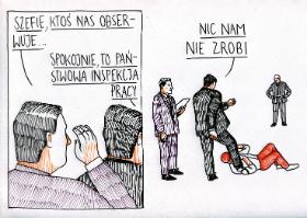 „Szefie, ktoś nas obserwuje...”