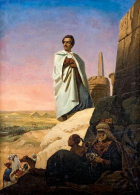 „Słowacki na piramidach”, obraz Macieja Gaszyńskiego namalowany ok. 1854 r.