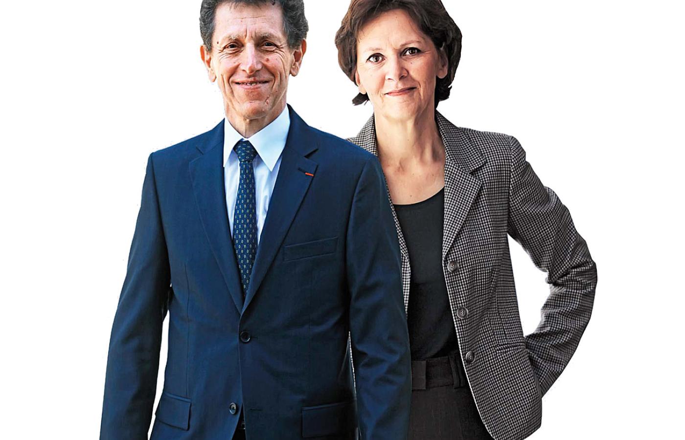 Pierre Buhler - nowy ambasador Francji z żoną Sylvie Kauffmann.