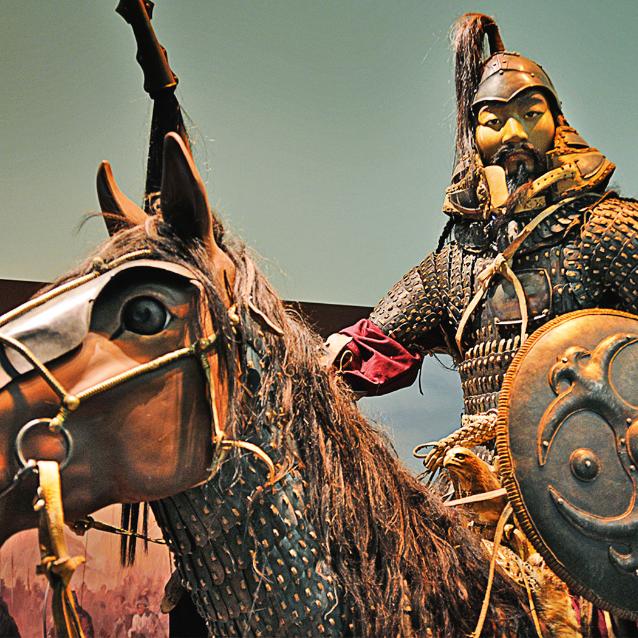 Mongołowie stworzyli imperium w Azji pod wodzą Czyngis-chana (na zdj. rekonstrukcja, ArtScience Museum, Singapur).