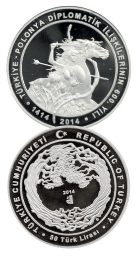 Kolekcjonerskie srebrne monety wybite przez Turecką Mennicę Państwową