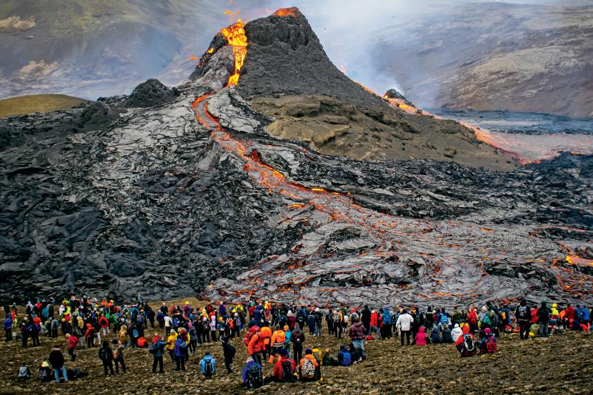 Fagradalsfjall, czynny wulkan, wybuchł 19 marca.