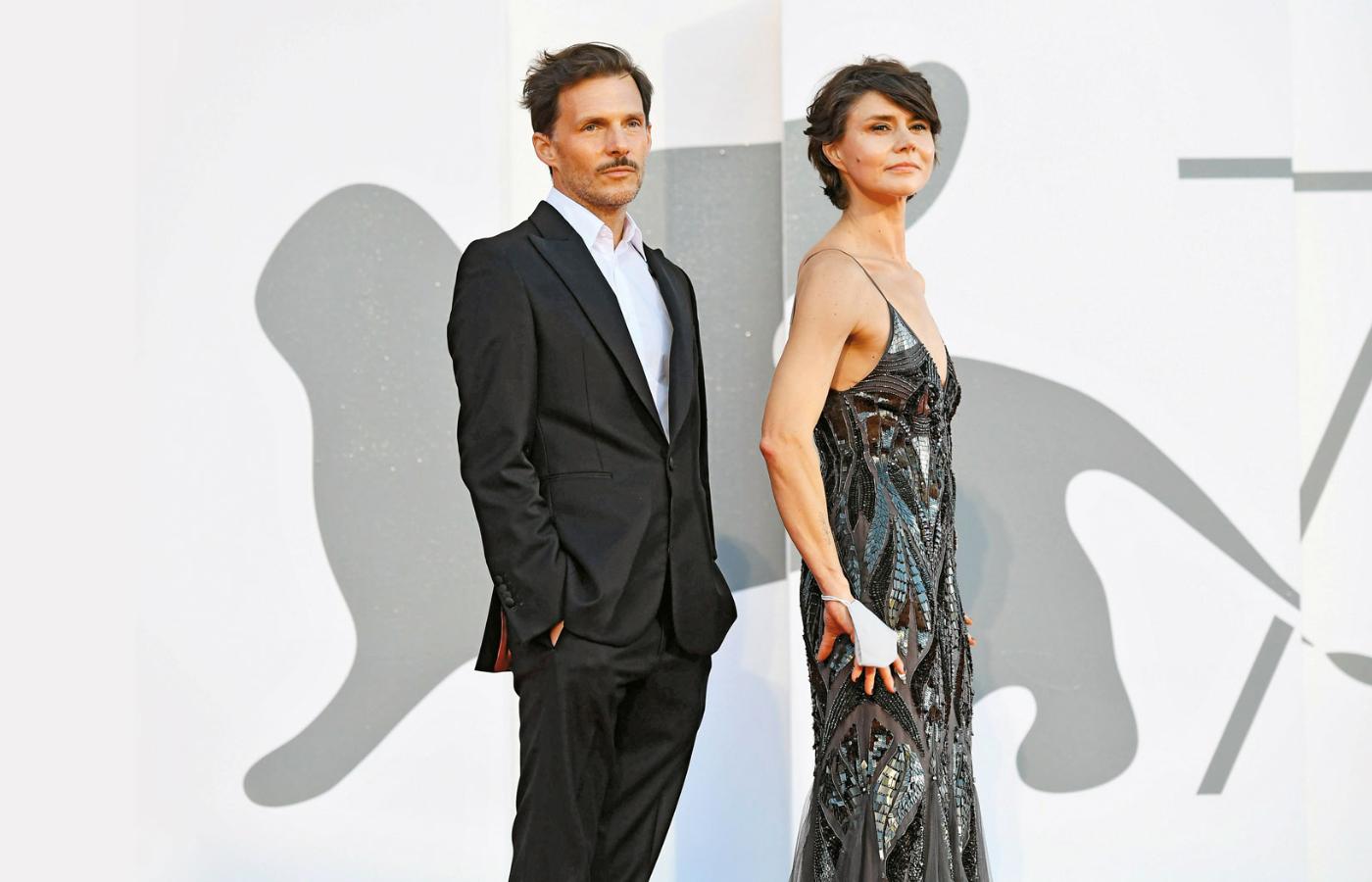 Michał Englert i Małgorzata Szumowska na festiwalu filmowym w Wenecji, gdzie pokazywano „Śniegu już nigdy nie będzie”.