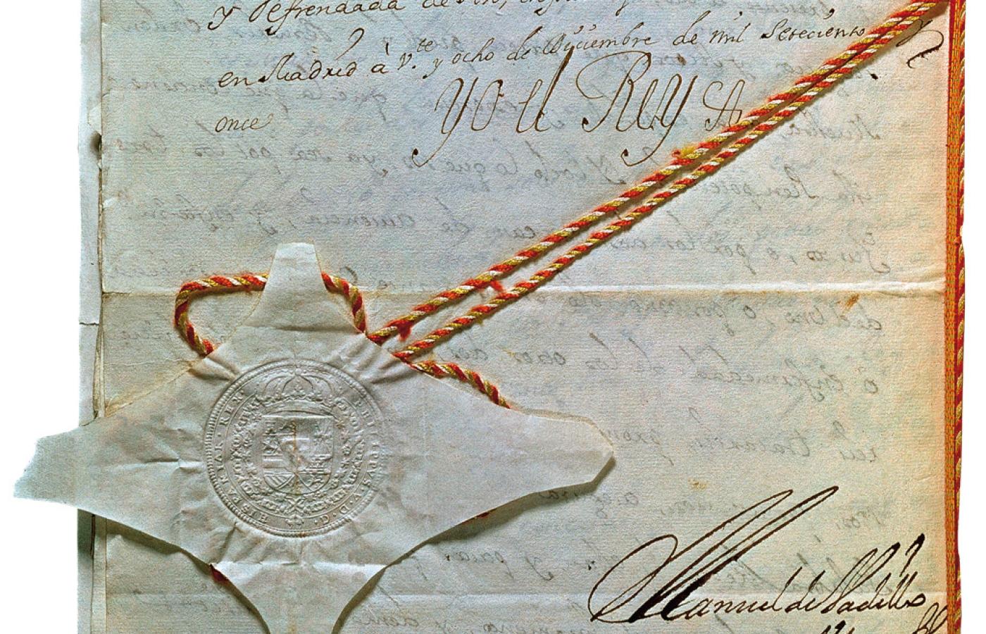 Strona z podpisami sygnatariuszy traktatu utrechckiego.