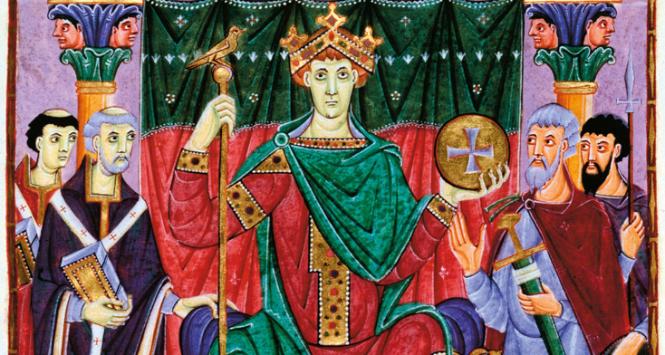Cesarz Otton III, iluminacja z ewangeliarza
z końca X w.