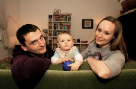 Podopieczni św. Walentego: Daria i Jakub z synkiem.