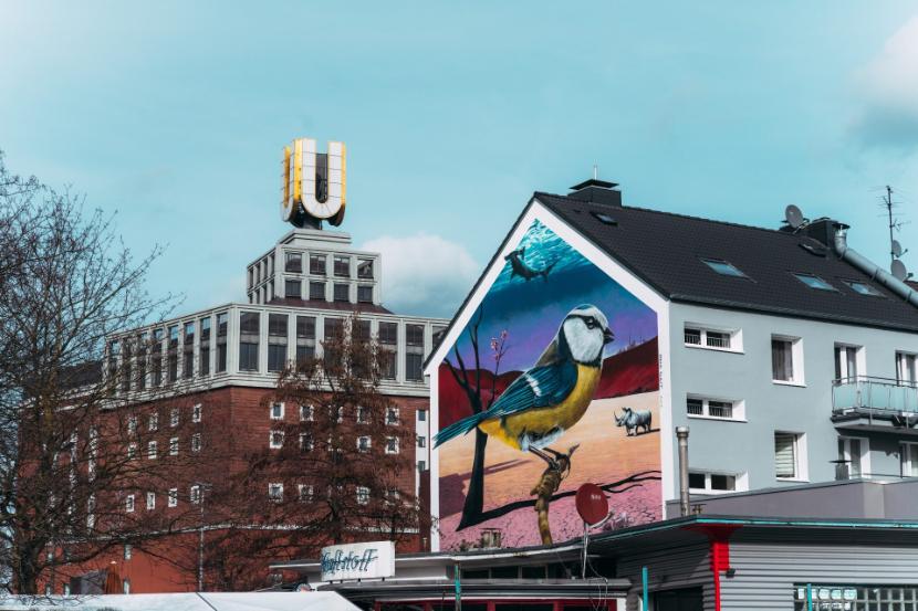Street Art w Dortmundzie, artysta Denis Klatt.