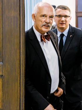 Janusz Korwin-Mikke i Przemysław Wipler